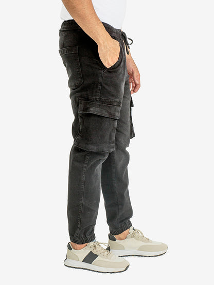 DENIM CARGO JOGGER