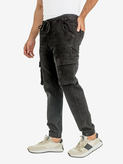 DENIM CARGO JOGGER