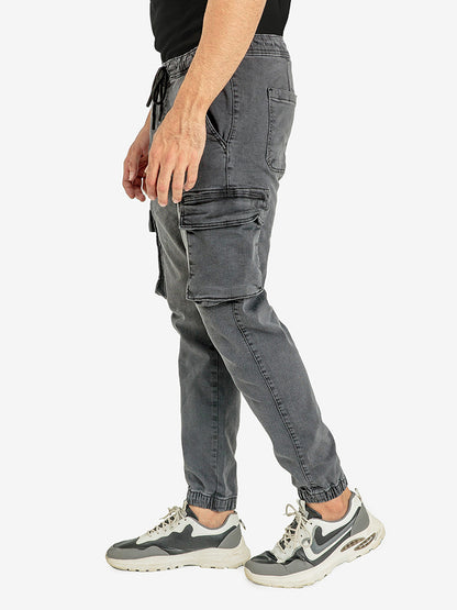 DENIM CARGO JOGGER