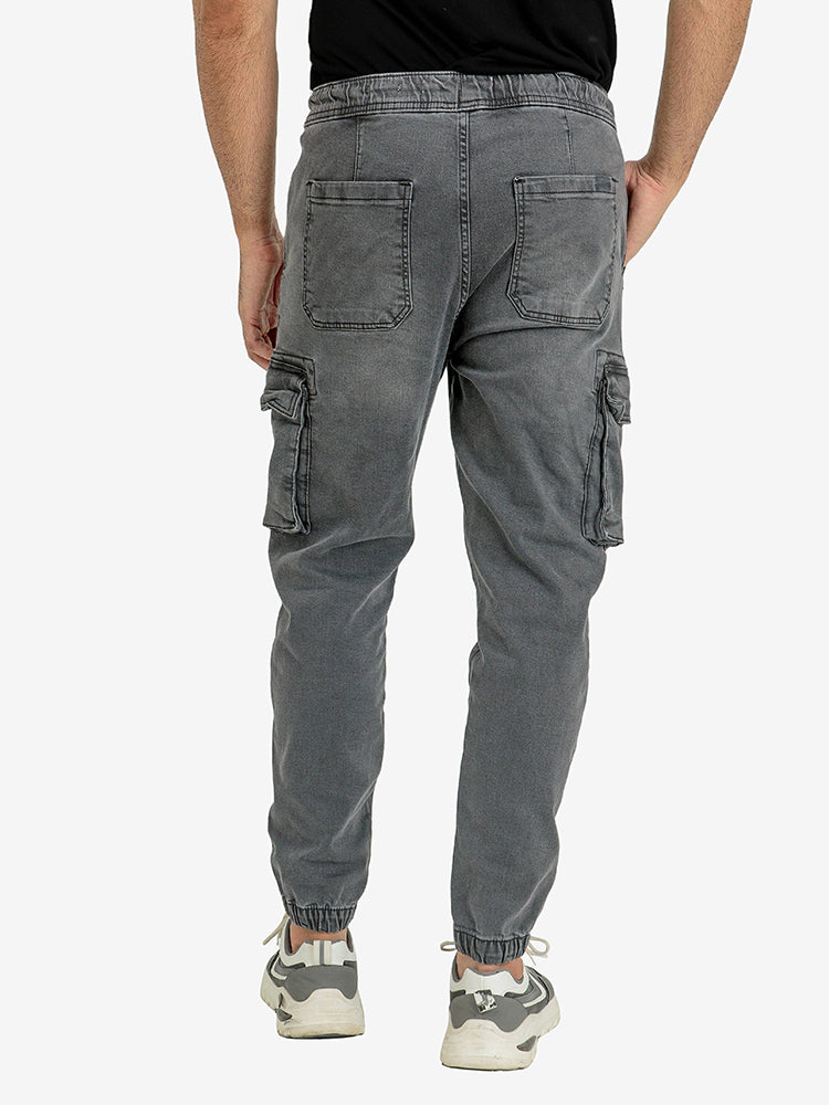 DENIM CARGO JOGGER