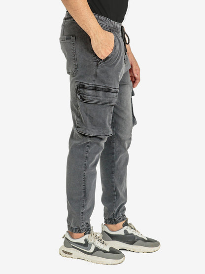 DENIM CARGO JOGGER