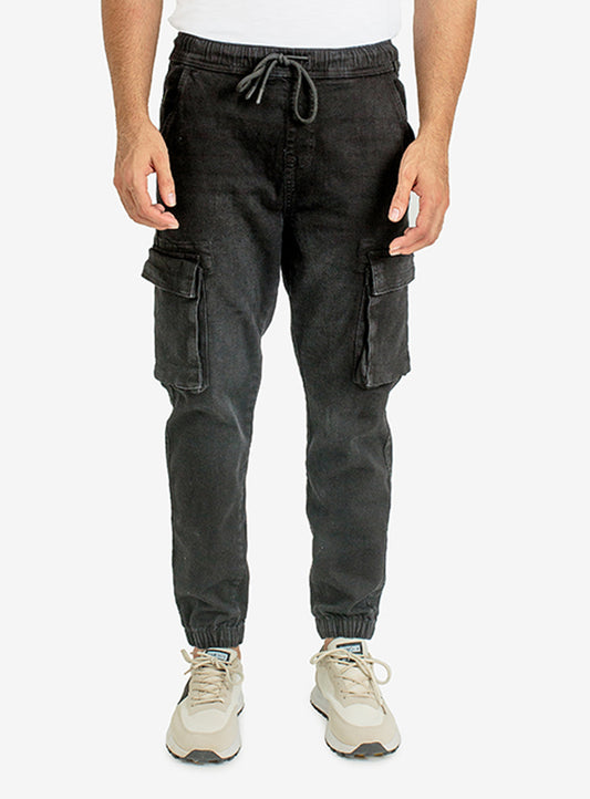 DENIM CARGO JOGGER